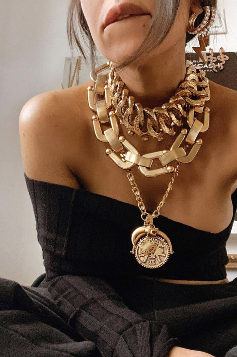 DYLAN LEX Billie Necklace | Custom Oversized Chain Link Necklace