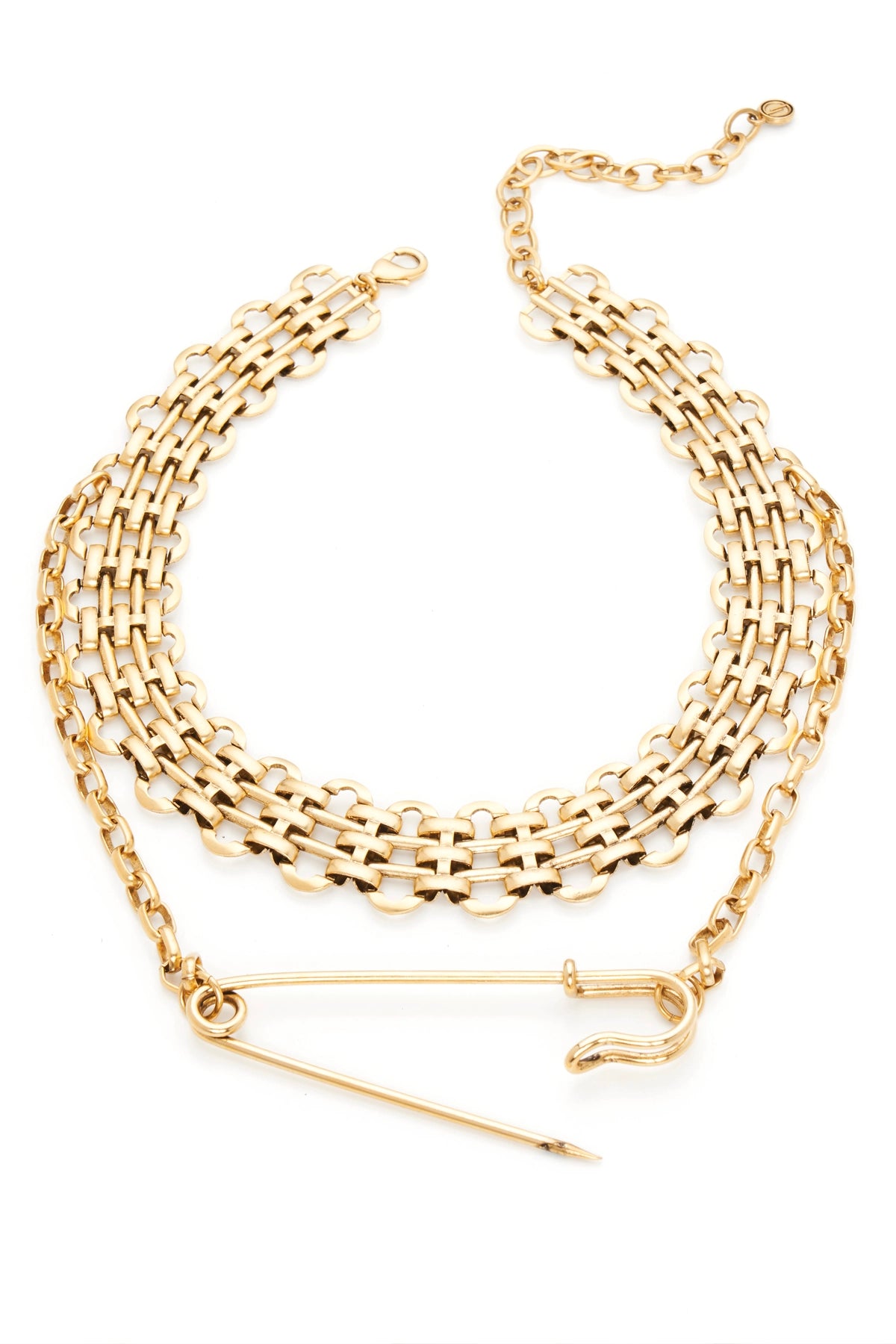 Luxury Chain Necklace | 18k Gold Plated | Vintage Style | Safety Luxury Chain Necklace | 18k Gold Plated | Vintage Style | Safety