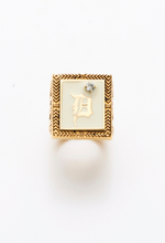 DYLAN LEX Carter II Ring | Best Selling Statement Ring in Cream Enamel 