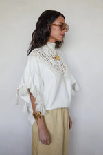 Tete by Odette x DLEX Crochet V-Neck T Shirt