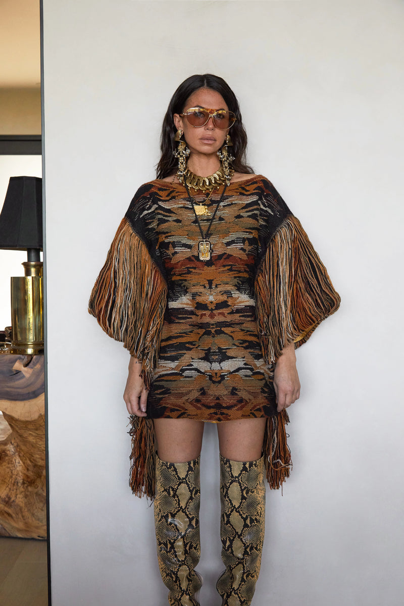 Tete by Odette x DLEX Fringed Poncho