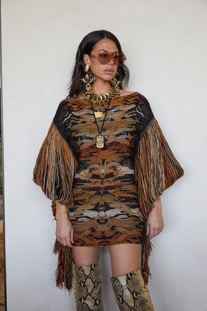 Tete by Odette x DLEX Fringed Poncho