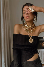 18k Gold Plated Brass Necklace Statement with DYLANLEX