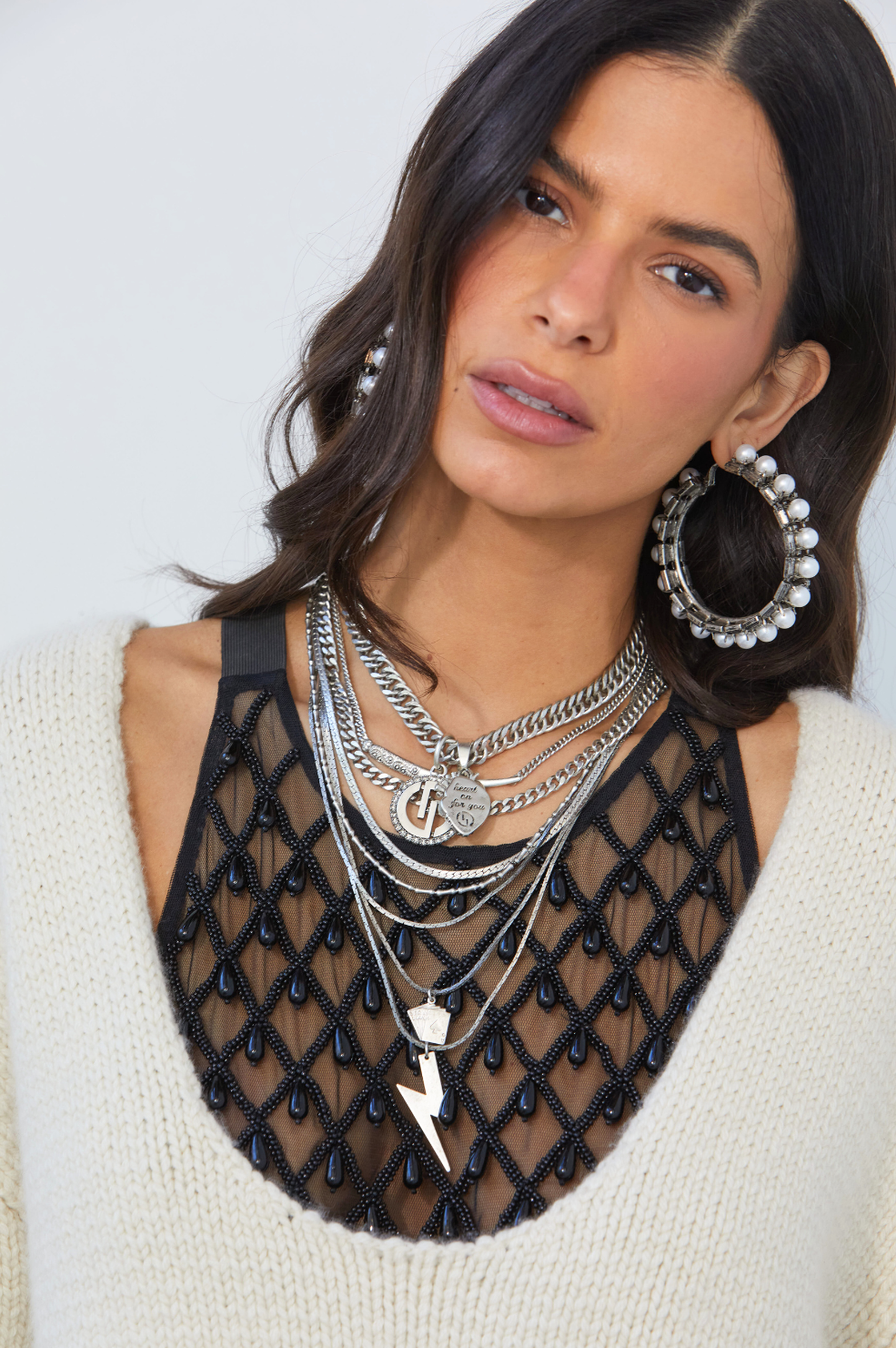 Layered Statement Necklace | Vintage Style | Oxidized Brass Chains