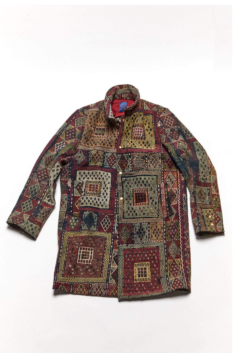 King Kennedy One of ONE Antique Rug Trench Coat