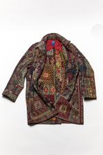 King Kennedy One of ONE Antique Rug Trench Coat