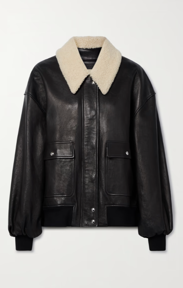 Khaite Shearling Bomber Jacket