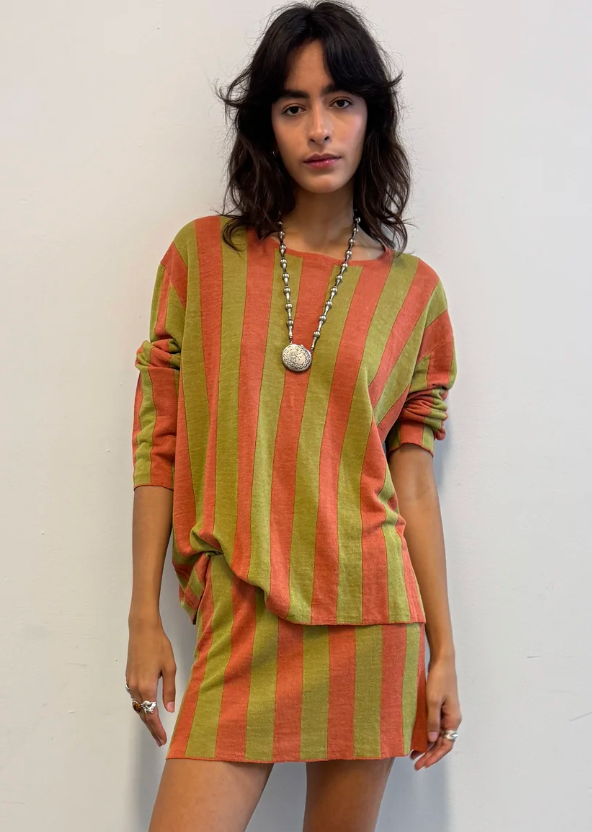 Emily Dawn Long Striped Top
