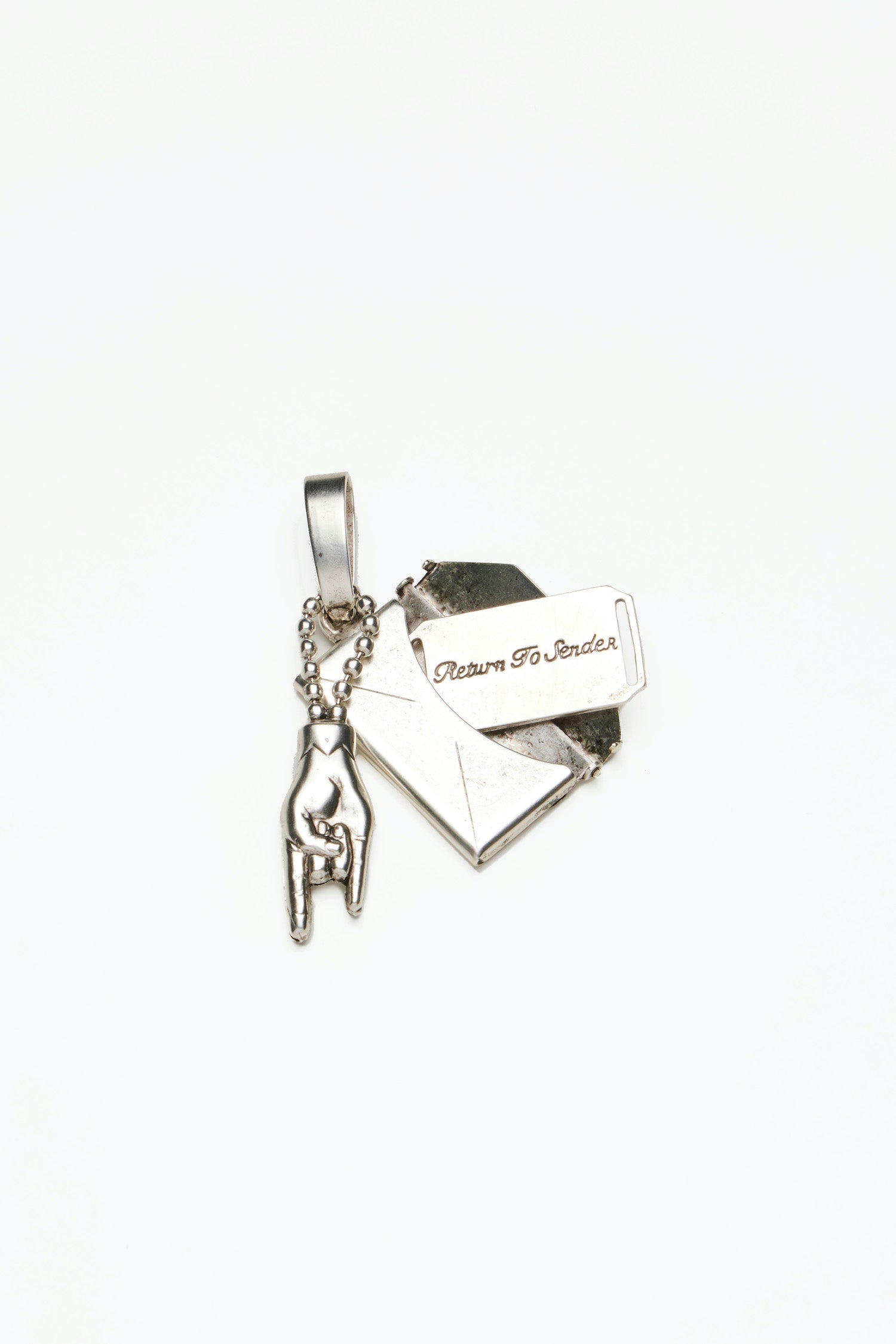 DYLAN LEX Return To Sender Charm | Antique Silver Plated | SILVER