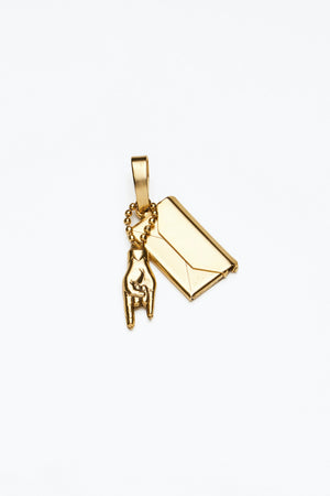DYLAN LEX Return To Sender Charm | 18k Gold Plated