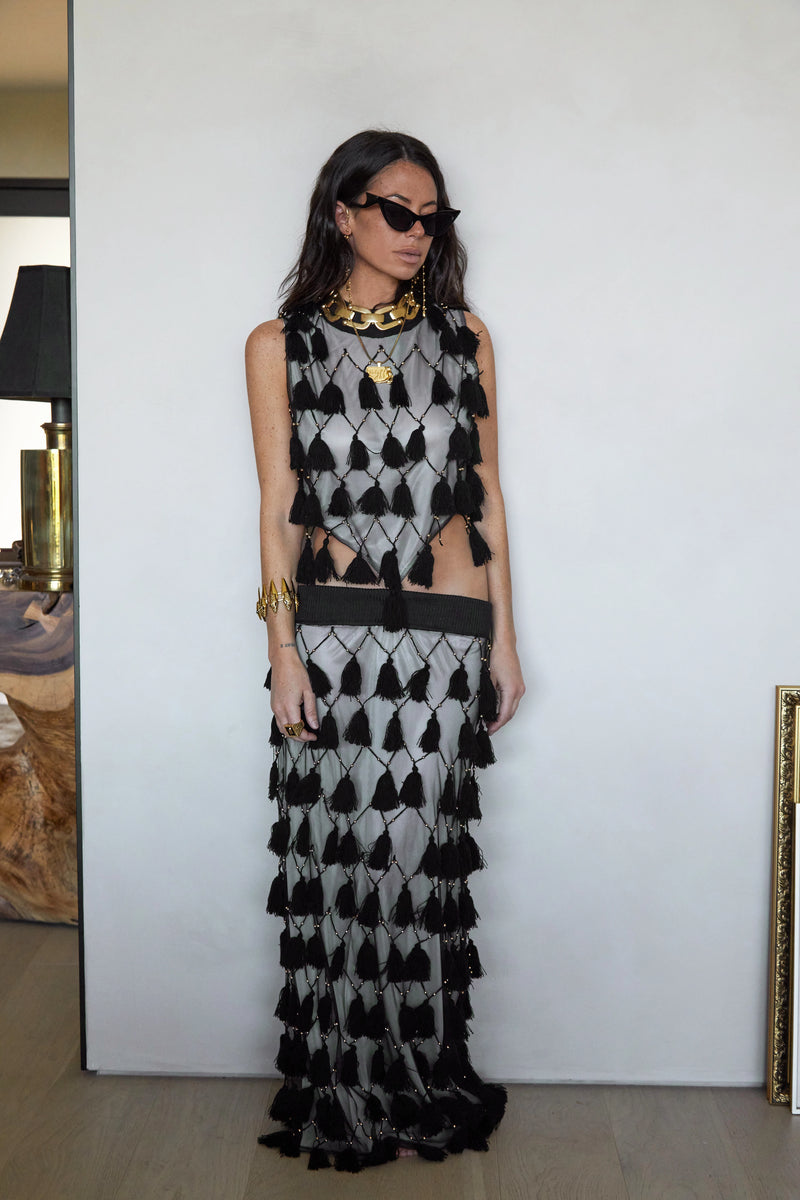 Tete by Odette x DLEX  Tassel Two Piece Dress