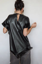 Tete by Odette x DLEX Metallic T Shirt with Fringe Beading