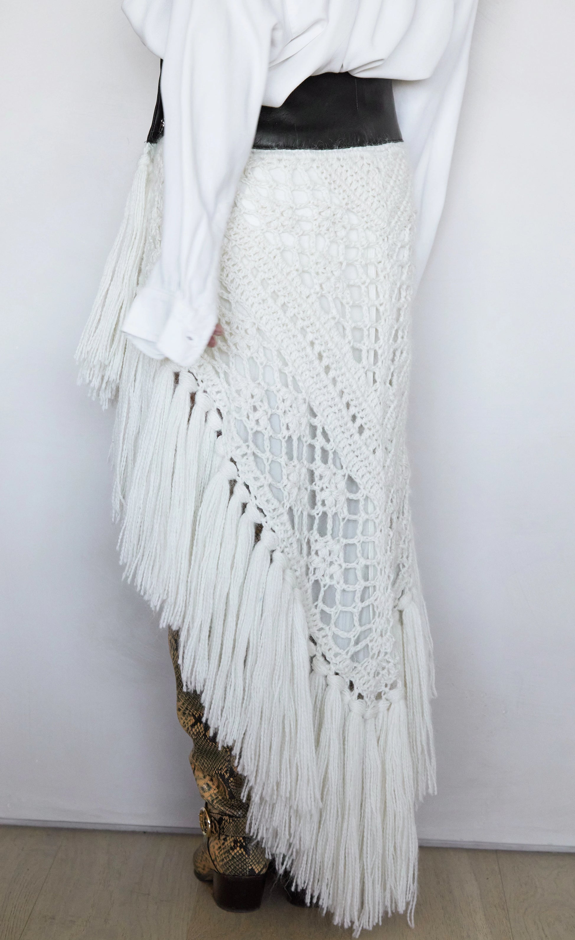 Tete by Odette x DLEX  Crochet Wrap Skirt