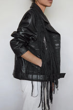 Tete by Odette x DLEX Moto Jacket with Fringe