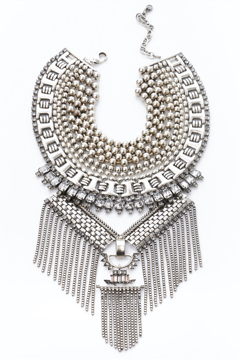 DYLANLEX Falkor VI Necklace | Statement Silver Necklace