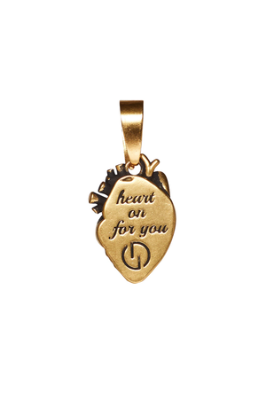 Heart On Charm  Back | GOLD