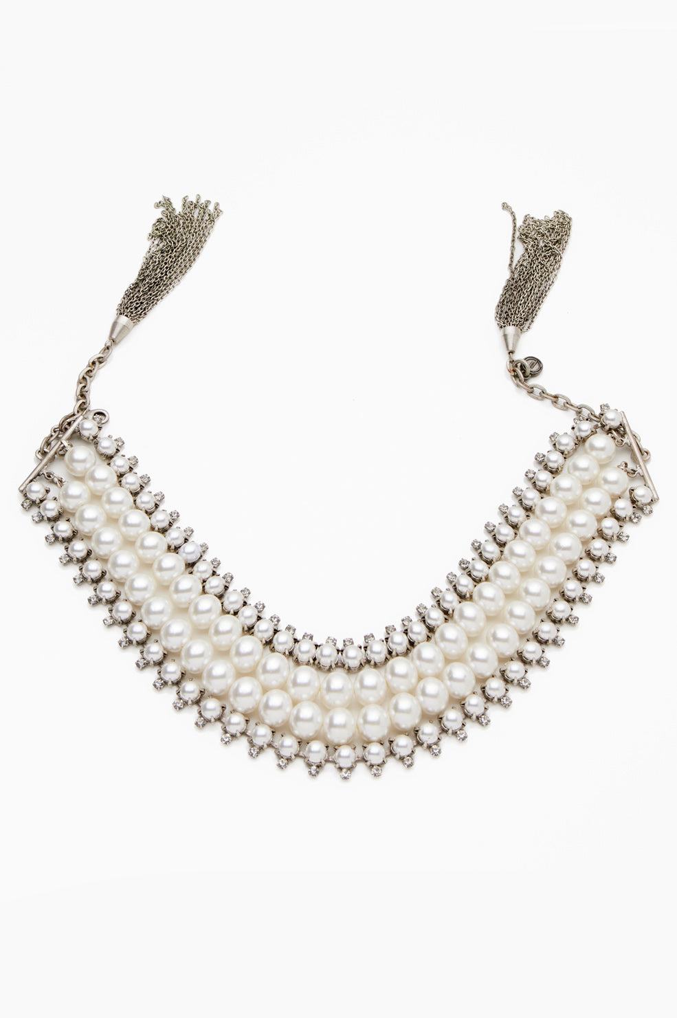 DYLAN LEX Sarah Choker | Pearl and Crystal Choker