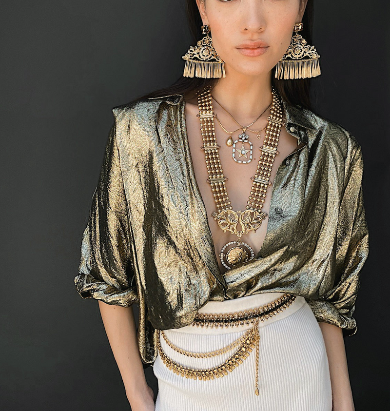 DYLAN LEX EMMA: Versatile necklace handmade in New York