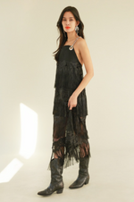 DLEX Chain Strap Dress in Fringe