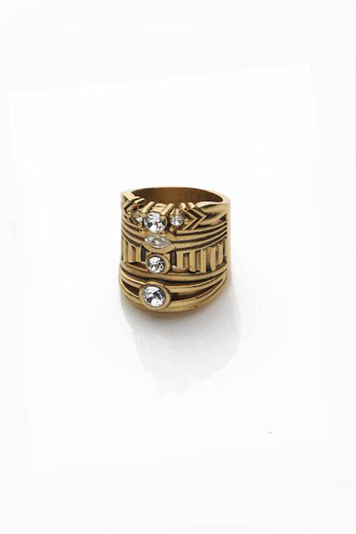 DYLAN LEX NAS: Adjustable gold ring handmade in New York